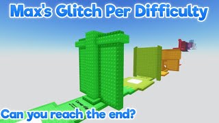 Max’s glitch per difficulty chart obby  Mobile  Stages 150 [upl. by Esereht]