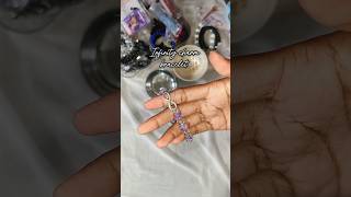 INFINITY CHARM ♾️✨ BRACELET MAKING CRACKLE BEADS shorts bracelet jewellerymaking infinity tamil [upl. by Yelad]