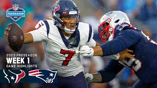 Houston Texans vs New England Patriots  2023 Preseason Week 1 Game Highlights [upl. by Markos]