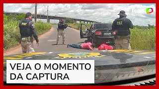 CaÌ‚meras corporais de agentes da PRF registram o momento da prisaÌƒo de fugitivos de MossoroÌ [upl. by Faires]