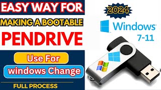 Windows 10 bootable usb  bootable pendrive kaise banaye  create windows bootable usb drive 2024 [upl. by Osithe822]