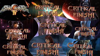 SoulCalibur IV All Critical Finishes Including Alternates 1000 SUB SPECIAL [upl. by Pillyhp]