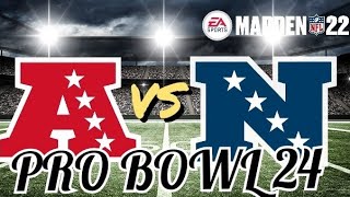 AFC vs NFC PRO BOWL 24  Madden 22 Gameplay madden nflgames [upl. by Odlonra]