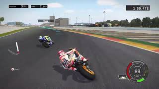 Marc Marquez On Valencia MotoGP 17 Gameplay [upl. by Seuqram]