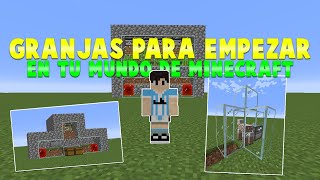 ¡GRANJAS AUTOMÁTICAS PARA EMPEZAR en TUS MUNDOS de MINECRAFT  Alea [upl. by Elenaj448]