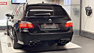 SUPERCHARGED BMW E61 M5 V10 TOURING 700hp  pure SOUND [upl. by Tersina791]