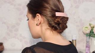 Chignon inspiration vintage simple et rapide [upl. by Ahsienod]