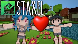 DREAM TEAM FALLS IN LOVE  STAXEL EP 1  Staxel  Minecraft Stardew Valley [upl. by Coulter]