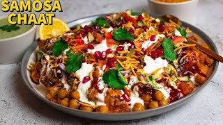 Bihari style samosa chat ki recipe 😋😋 mithilabhojnalaya samosachaat [upl. by Kcyrred]