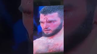 Whoa 🤯 Beterbiev Vs Marcus Browne Both Cut beterbiev toprank beterbievbrowne arturbeterbiev [upl. by Rannug]