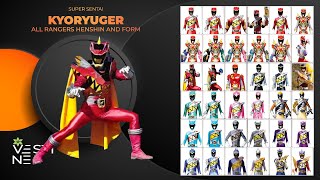 Kyoryuger All Ranger Henshin and Form [upl. by Chrisy]