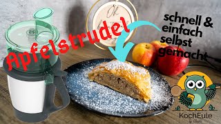 schneller Apfelstrudel wie von Oma  einfach schnell amp lecker  WunderSlicer Thermomix® ♥️ 𝑲𝒐𝒄𝒉𝑬𝒖𝒍𝒆 [upl. by Warchaw703]