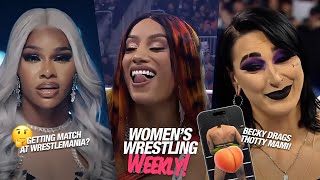 Becky Lynch drags THOTTY Rhea Ripley Jade Cargill at WrestleMania  Womens Wrestling Weekly [upl. by Finlay413]