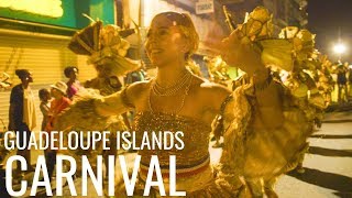 Carnival in the Guadeloupe Islands Carnival Parade with Waka Chire Band [upl. by Pyle185]