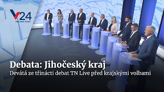 Předvolební debata Jihočeský kraj  Krajské volby 2024 [upl. by Oalsinatse]