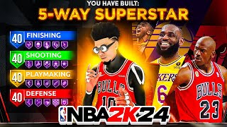 NEW BEST GUARD BUILD IS THE BEST BUILD IN NBA 2K24 GAMEBREAKING BEST BUILD IN NBA 2K24 [upl. by Lleddaw]