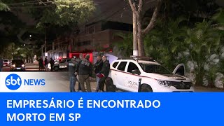 Empresário é encontrado morto na garagem de casa em SP  SBTNewsnaTV 180724 [upl. by Enilaf]