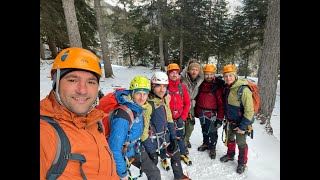 SILA POHYBU  lezenie ľadopádu v Dolomitoch [upl. by Roosnam644]