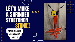 How to make a Homemade ShrinkerStretcher stand using Harbor Freight shrinkerstretchers [upl. by Anirtac752]