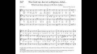 Bach Hymnbook 367 BWV 69a6 Was Gott tut das ist wohlgetan dabei [upl. by Schwarz]