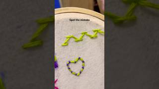 Chevron stitch DAY15 shorts trending diyembroidery ytshorts basicstiches [upl. by Surtemed363]