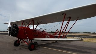 Flight in 1930 New Standard D25 Biplane at Copperstate FlyIn Falcon Field Airport GoPro [upl. by Suirred]