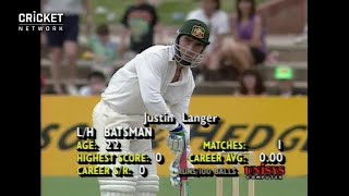 From the Vault Langer shows guts in testing debut innings [upl. by Fowler257]