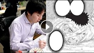 Kishimoto Drawing the Last Page of Naruto Chapter 602 [upl. by Sadnac]