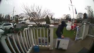 Ring Camera  Porch Pirate Caught Stealing PS5 [upl. by Baugh345]