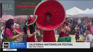 Crowds flock to Watermelon Festival for taste of summer sweetness [upl. by Madid536]