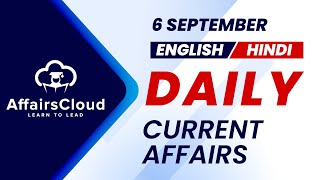 6 September Current Affairs 2024  Daily Current Affairs  Current Affairs today English and Hindi [upl. by Enoch]