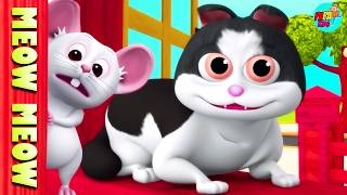 Meow Meow Billi Karti  Kids Poems In Hindi  Hindi Balgeet  म्याऊँ म्याऊँ  EvaRhymes [upl. by Anawit292]