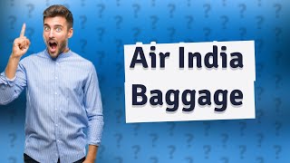 How many bags are allowed in Air India [upl. by Nailimixam985]