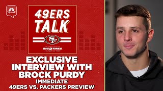 Exclusive interview with Brock Purdy and immediate 49ers vs Packers preview  49ers Talk [upl. by Cordy]