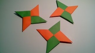 Como hacer un shuriken de papel arma de papel [upl. by Madge256]