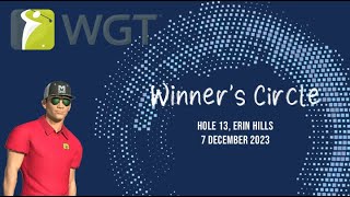 WGT Golf Winners Circle  Erin Hills 7 December 2023 [upl. by Painter]