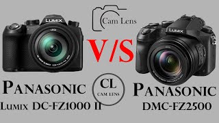 Panasonic Lumix DC FZ1000 II vs Panasonic DMC FZ2500 [upl. by Dlonyar]