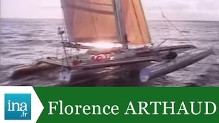 Route du Rhum 1990 Florence Arthaud en tête  Archive INA [upl. by Frum]