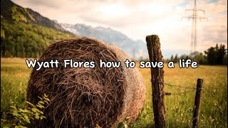 Wyatt Flores  How to save a life Lyrics [upl. by Normie926]