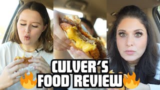 THE CHEESE PULL ON THIS BURGER 🤤🔥  CULVERS FOOD REVIEW [upl. by Aix]