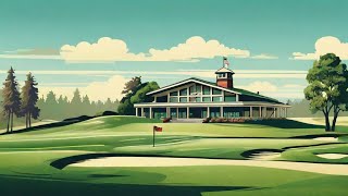 Retro Modernism Golf Course Art with Big Band Nostalgia Swing Jazz [upl. by Reitman227]