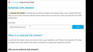 External link checker  Free SEO tool [upl. by Christyna]