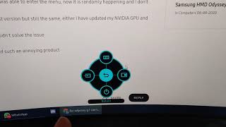 samsung odyssey g7 27 Inches cant access control panel Solved [upl. by Anirtac605]