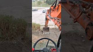 Uphill grading with excavator [upl. by Bohlin]