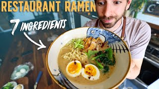 7 Ingredient Restaurant Style Ramen Amazing Recipe [upl. by Dewhurst]