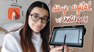 SKETCHBOOK 🖌️  La MEJOR app de DIBUJO digital para ANDROID  Samsung Galaxy Tab s6 [upl. by Sax]