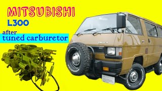 Mitsubishi L300 petrol van after tuned carburetor [upl. by Aicnom725]