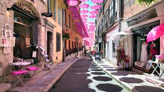 4K 60fps Grasse walking tour France Cote DAzur [upl. by Haney]