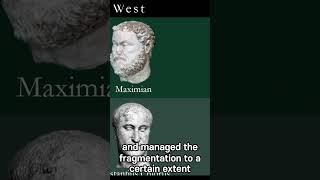 Diocletians Tetrarchy The Fragmentation and Reunification of the Roman Empire shortsvideo [upl. by Slaohcin]