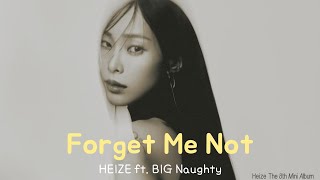 Heize 헤이즈 – Forget Me Not 잊혀지는 사랑인가요 Feat BIG Naughty HanEngRom Lyrics [upl. by Nireves327]